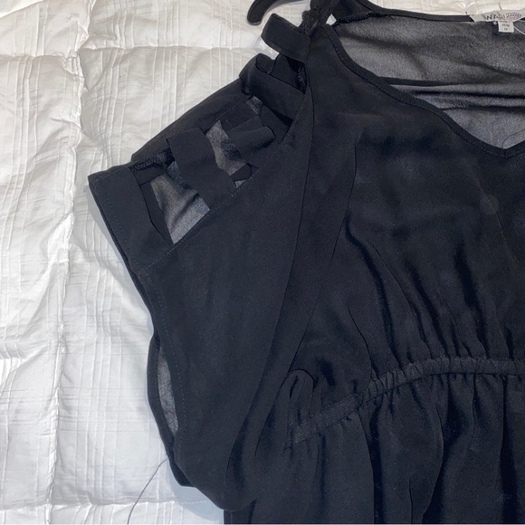 WAPI For Plus High Low Sheer Dress 1X - Picture 4 of 6